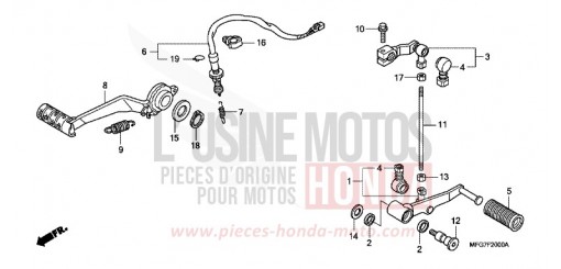 PEDALE CB600F8 de 2008